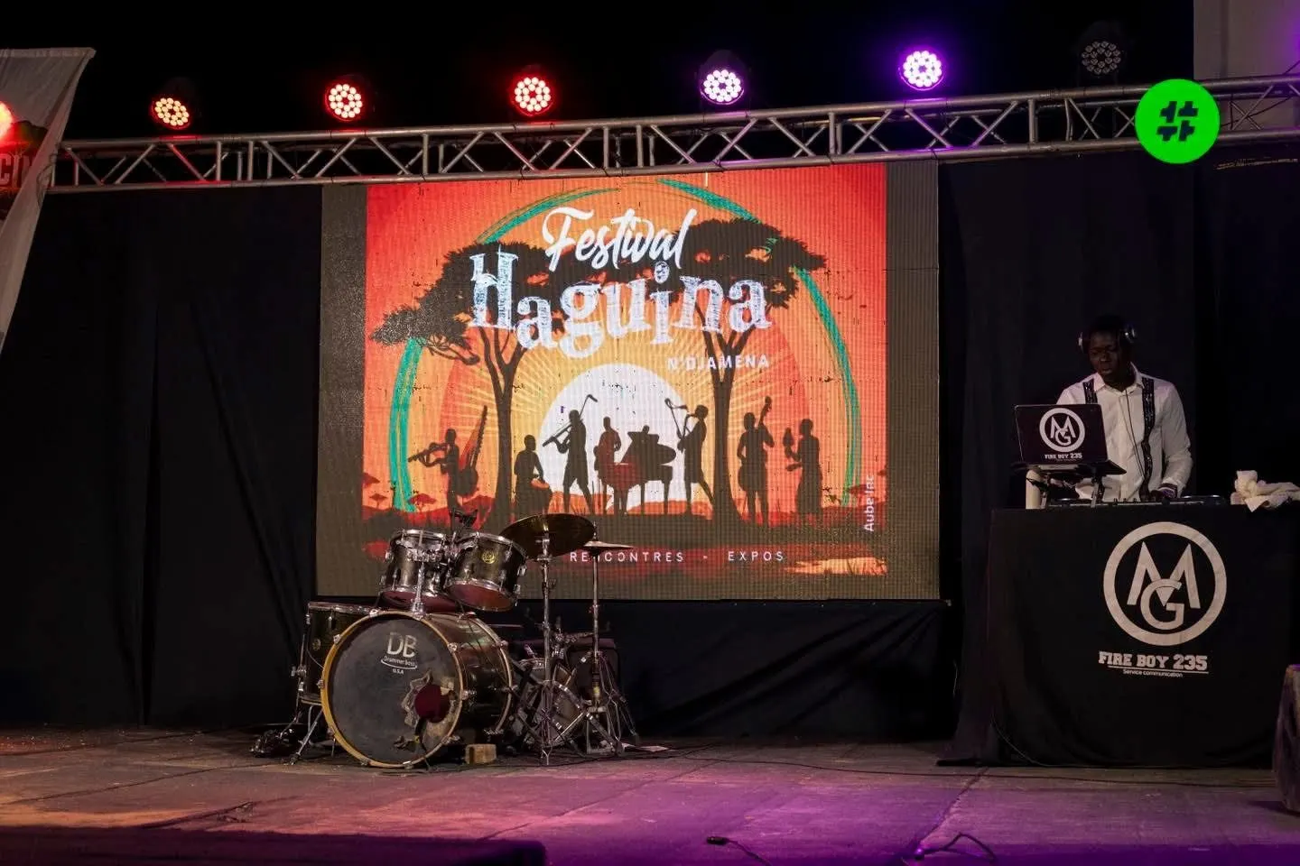 La scène du Festival Haguina avant le concert
